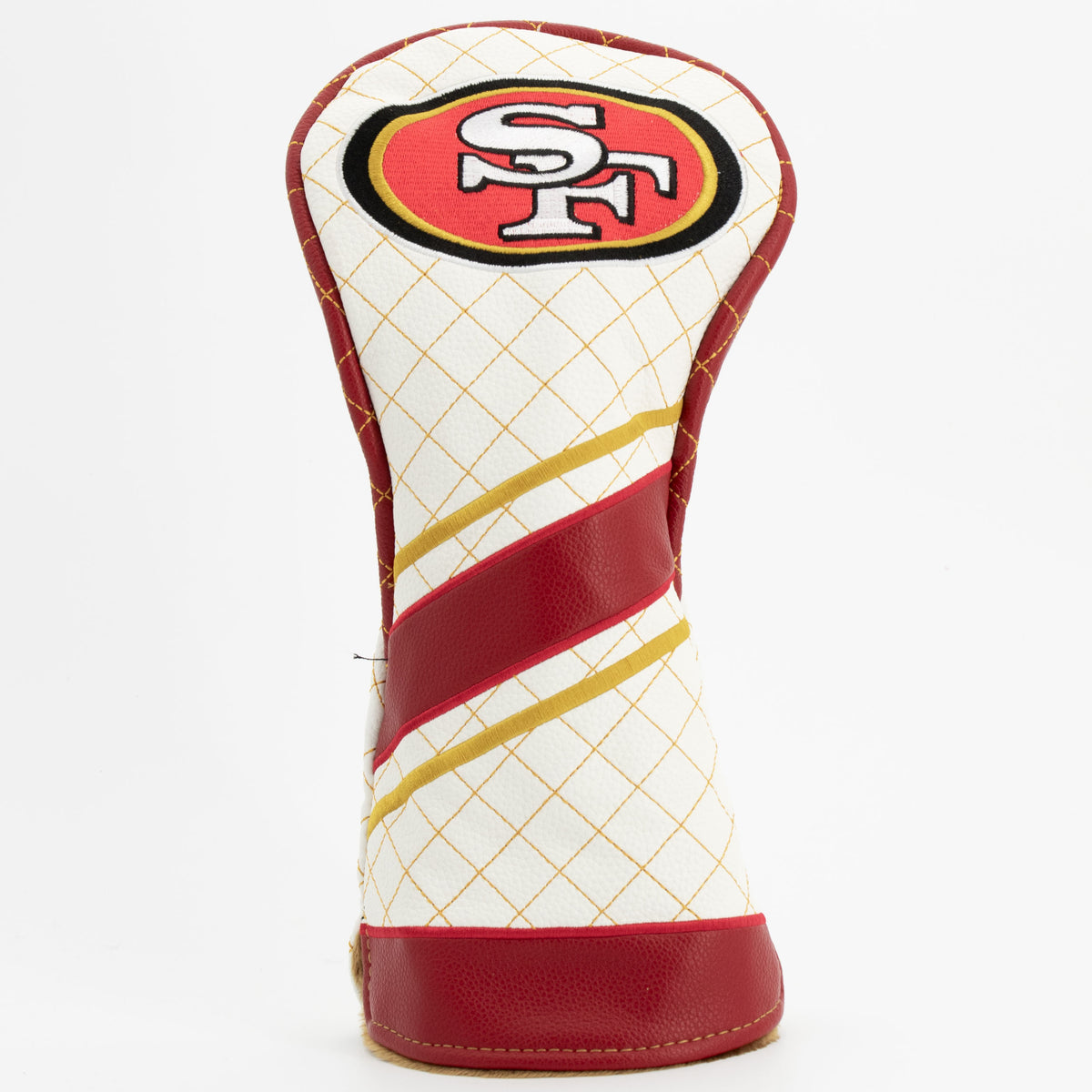 San Francisco 49ers Striped Driver quilted headcover, front view