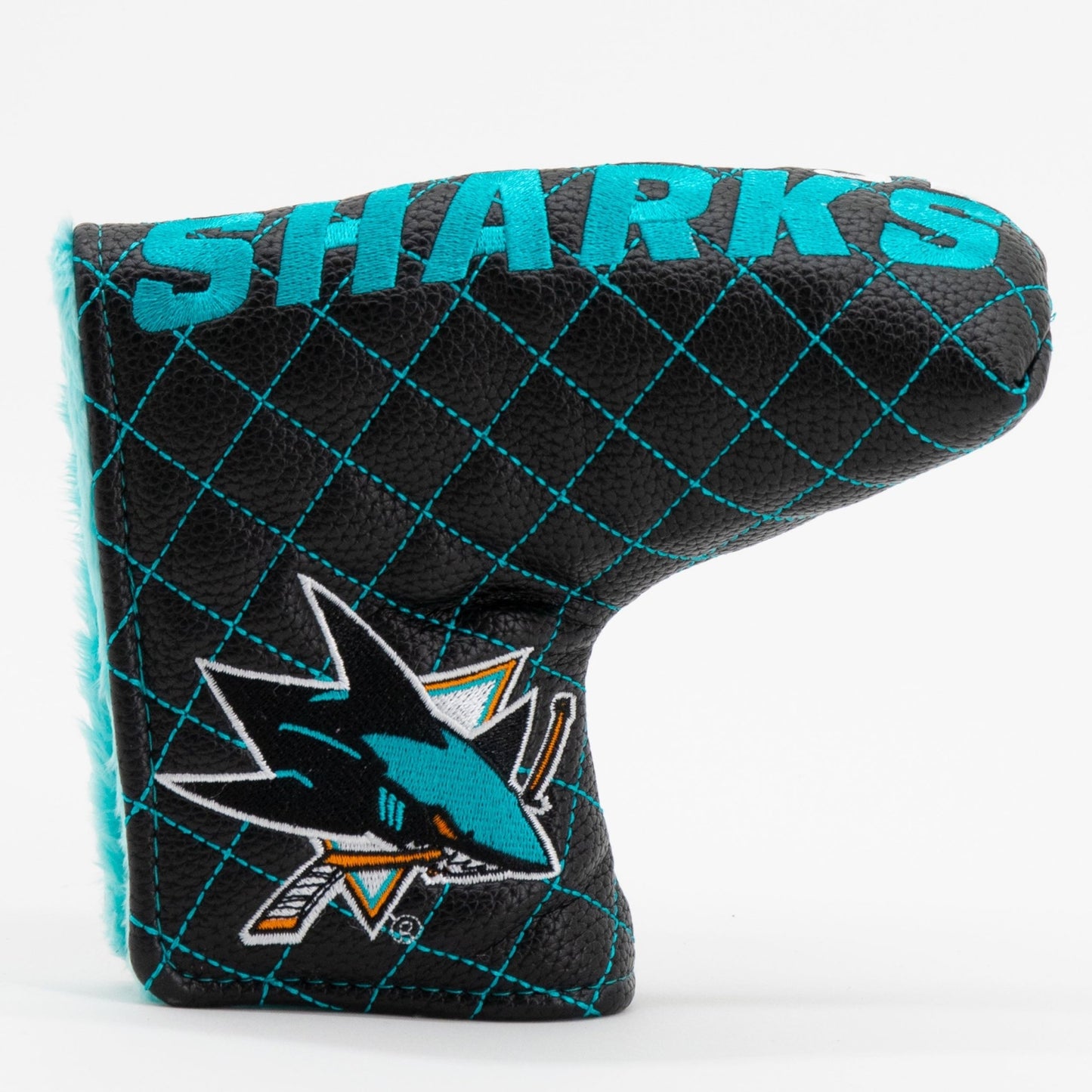 San Jose Sharks split blade putter quilted golf headcover