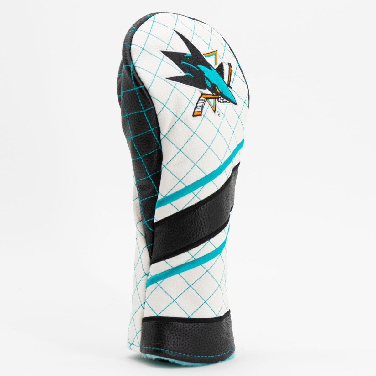 San Jose Sharks stripe fairway quilted golf headcover alternate view