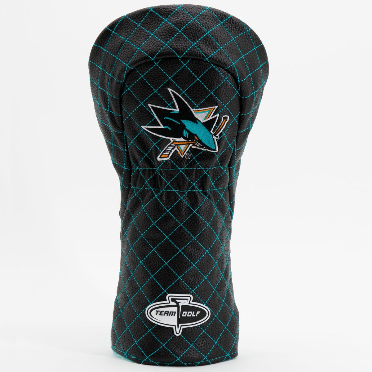 San Jose Sharks solid driver quilted golf headcover alternate view