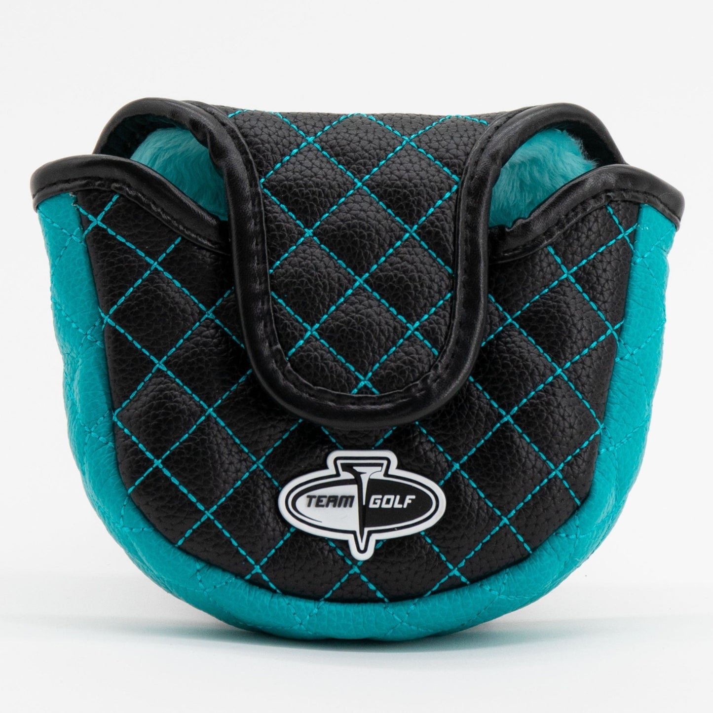 San Jose Sharks solid mallet putter quilted golf headcover alternate view
