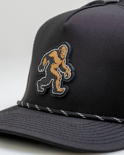Sasquatch Black - Perforated Rope Hat - Club Rehab