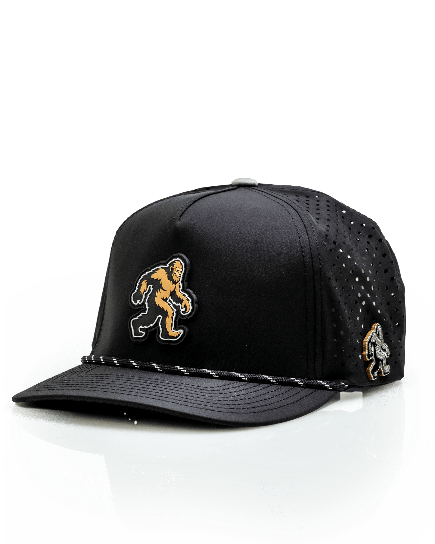 Sasquatch Black - Perforated Rope Hat - Club Rehab