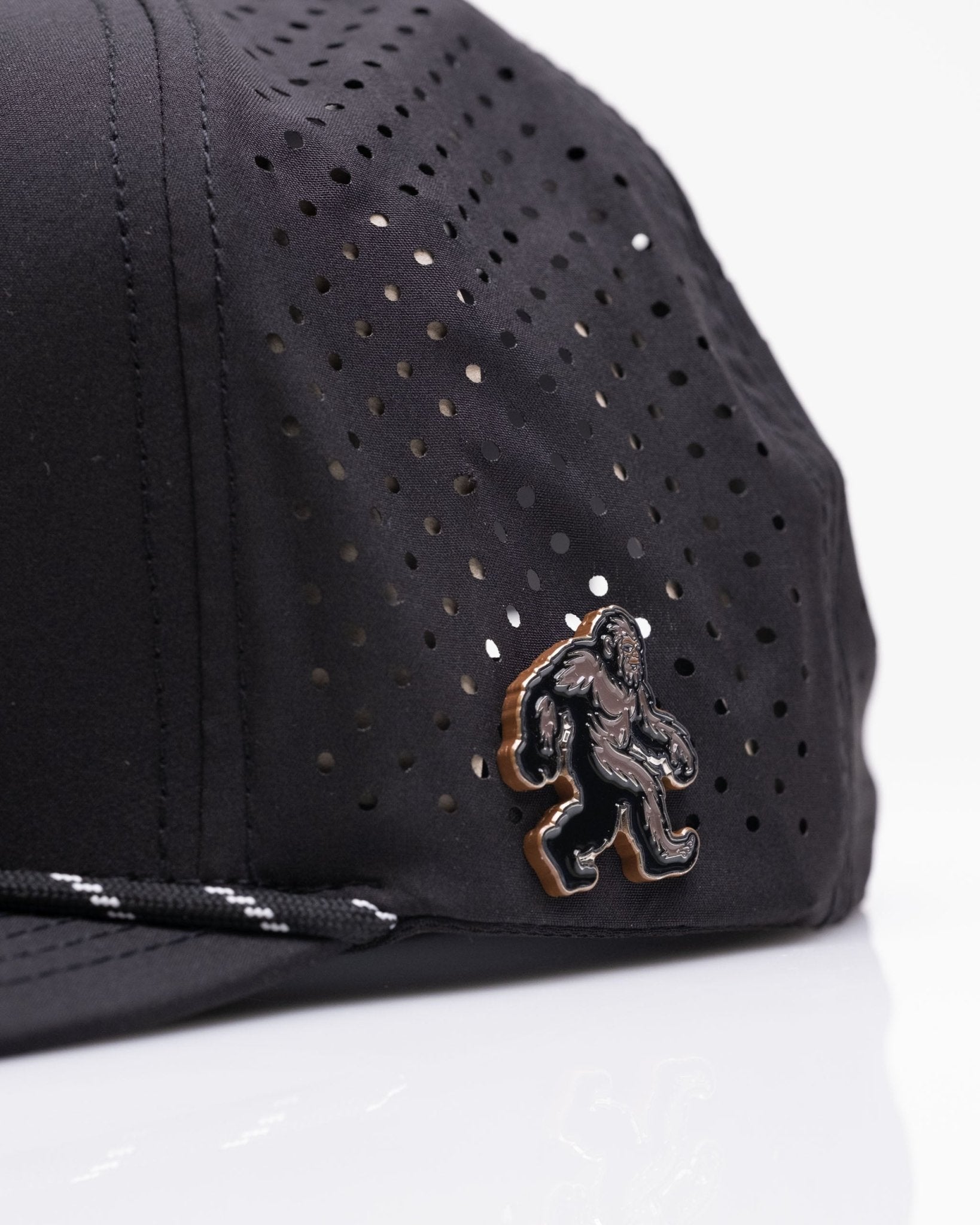 Sasquatch Black - Perforated Rope Hat - Club Rehab