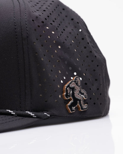 Sasquatch Black - Perforated Rope Hat - Club Rehab