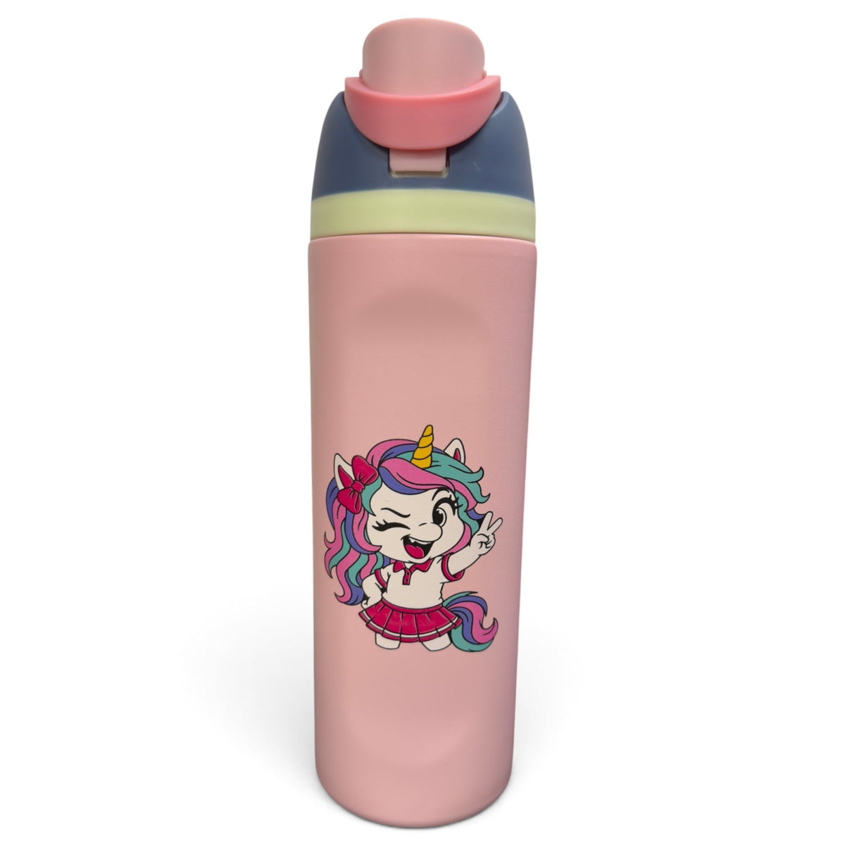 Sassy Unicorn Hydration Bottle | 24oz Insulated Stainless Steel | Flip Straw Lid w/ Handle - Club Rehab