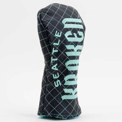 Seattle Kraken solid fairway quilted golf headcover alternate view