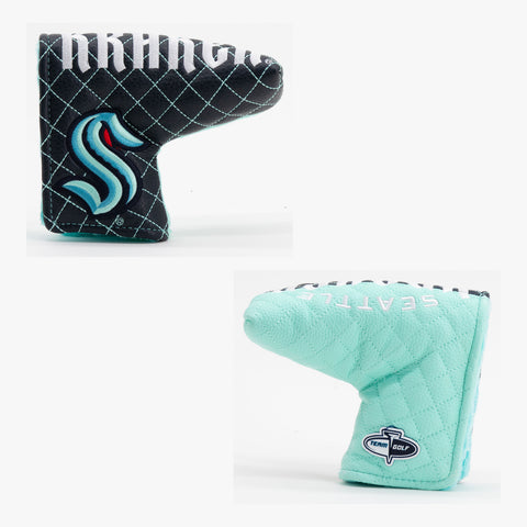 Seattle Kraken Split Quilted Blade Putter Cover