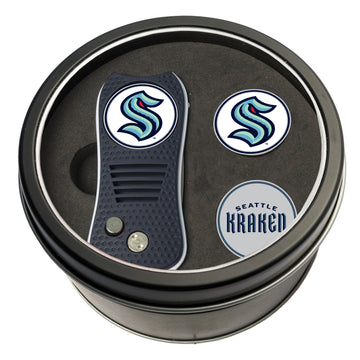 Seattle Kraken Switchblade-Pitchgabel + 2 Ballmarker im Geschenkset
