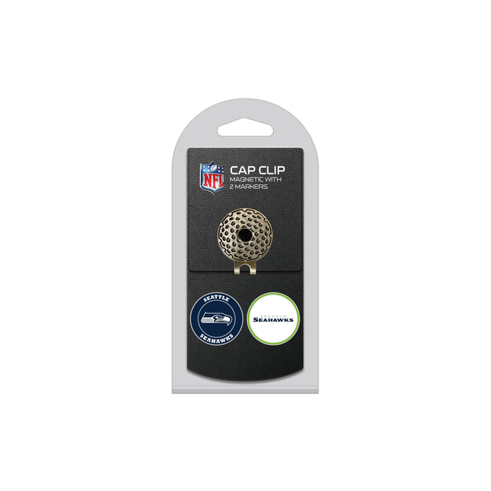 SEATTLE SEAHAWKS hat clip with two golf ball markers