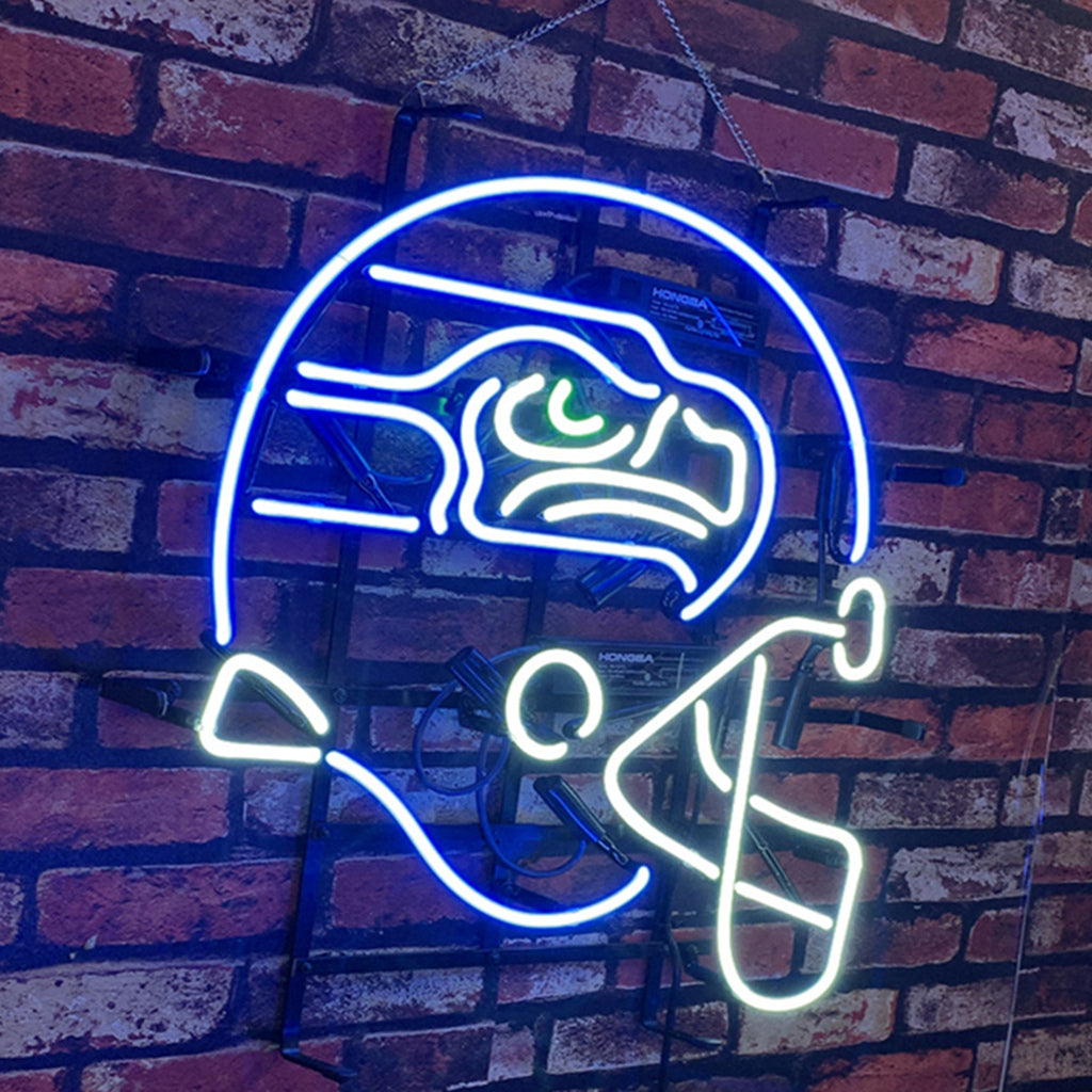 Seattle Seahawks Helmet Neon Signs Light, alternate product view 3
