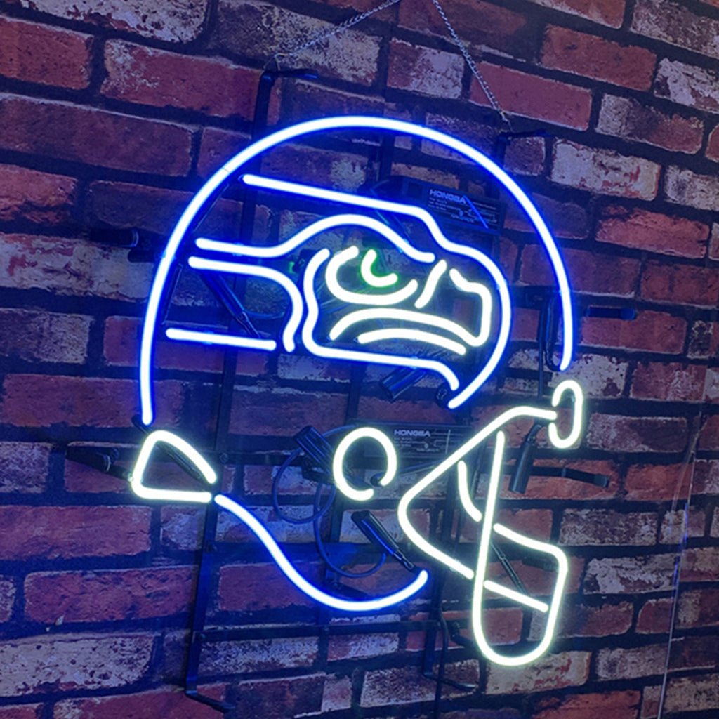 Seattle Seahawks Helmet Neon Signs Light - Club Rehab
