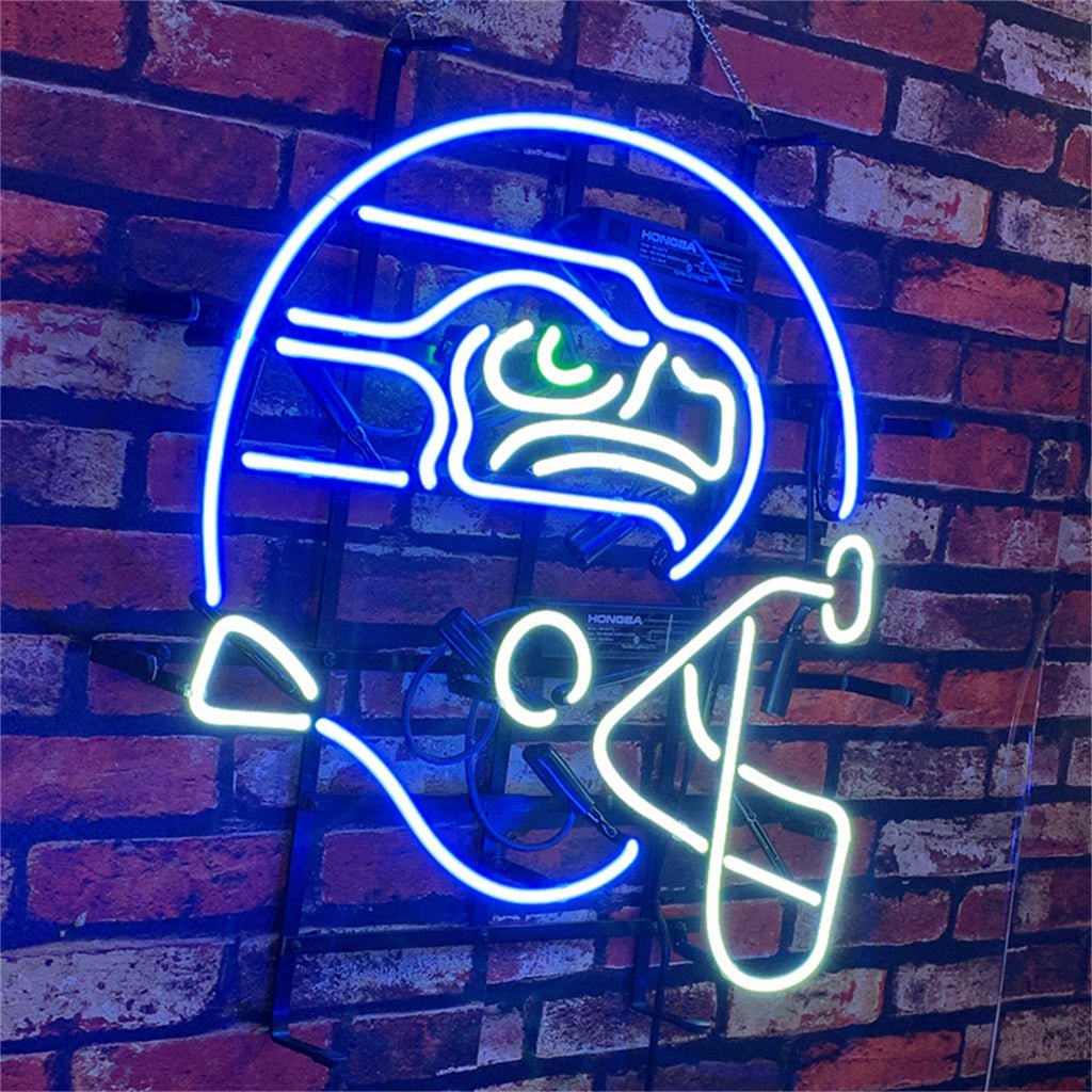 Seattle Seahawks Helmet Neon Signs Light - Club Rehab