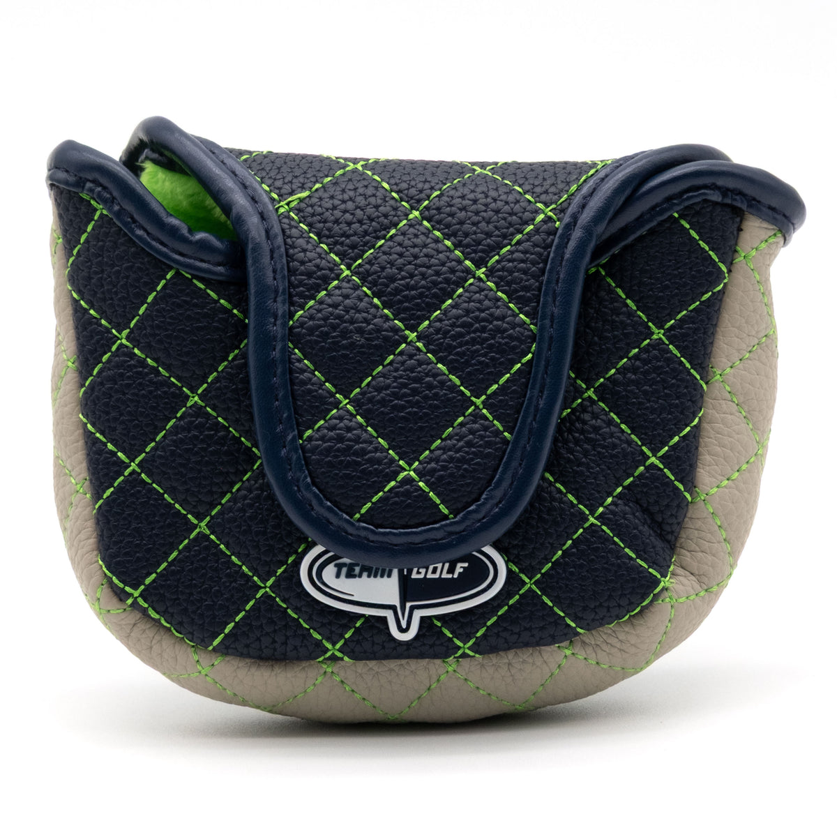 Seattle Seahawks Solid Mallet Putter quilted headcover, back view