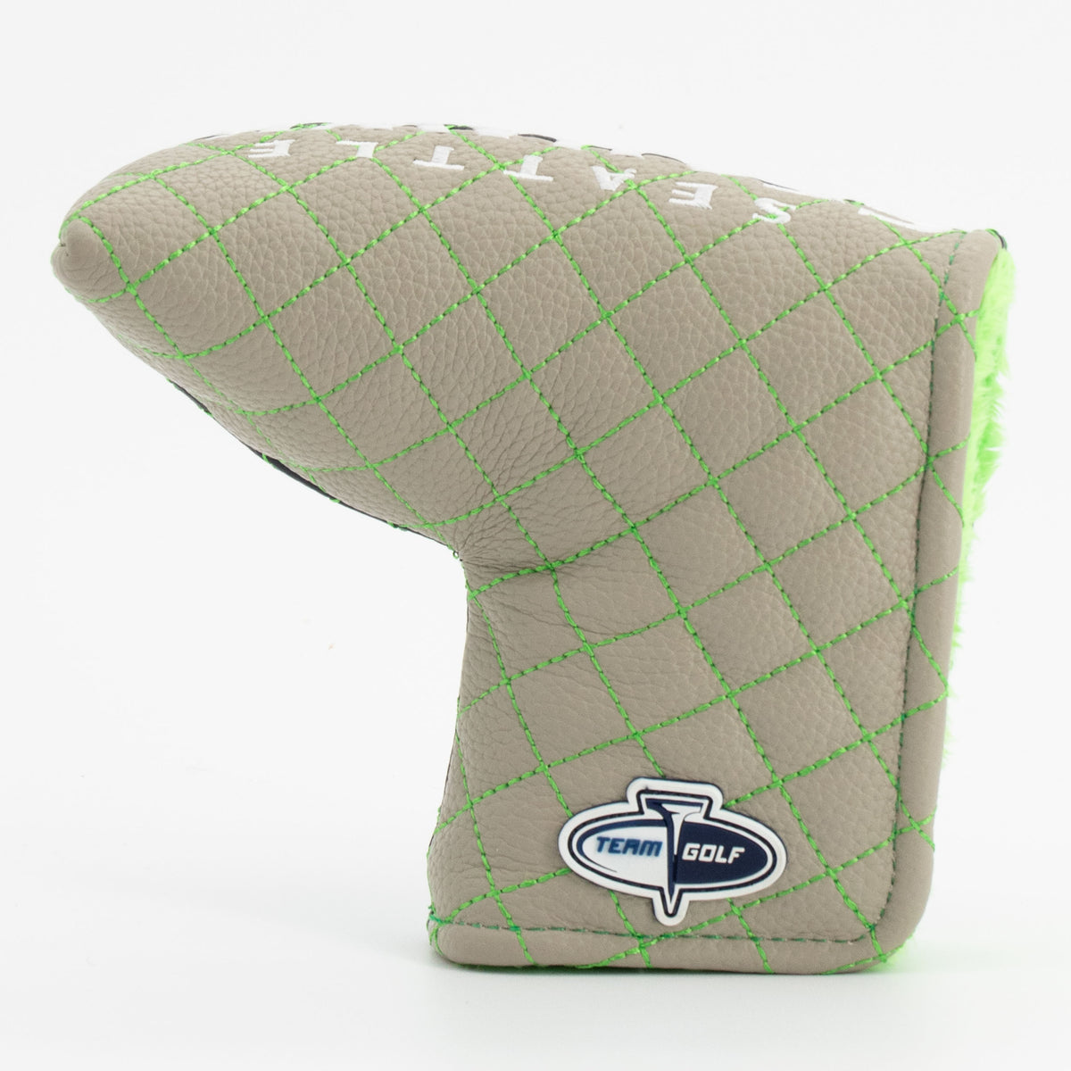 Seattle Seahawks Split Blade Putter quilted headcover, back view