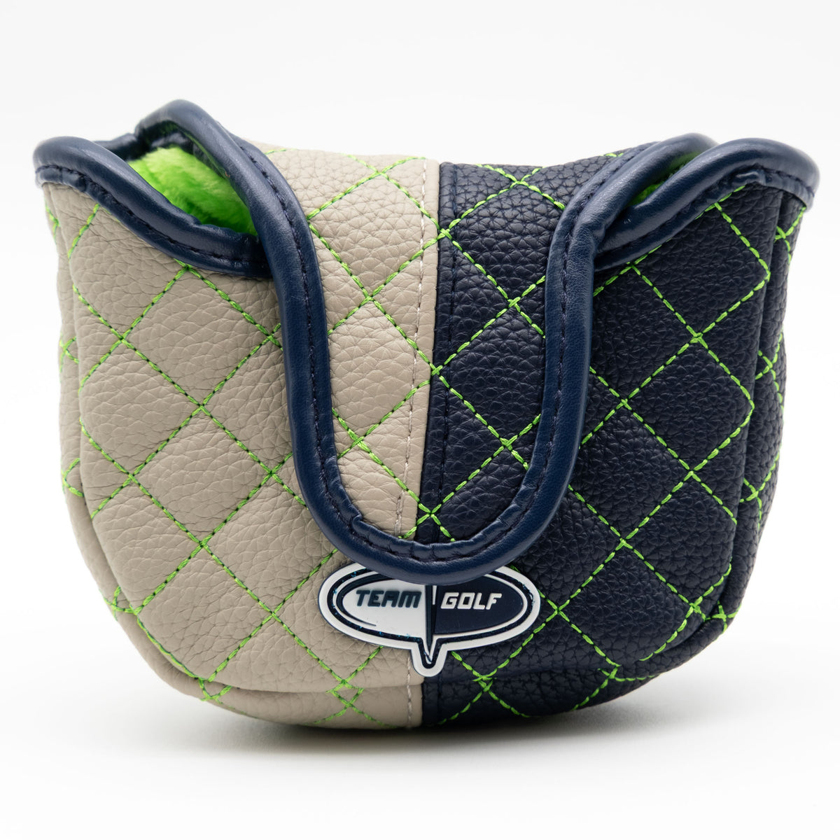Seattle Seahawks Split Mallet Putter quilted headcover, back view
