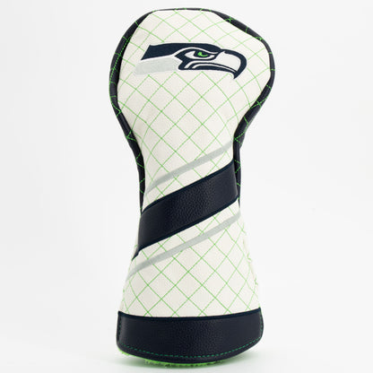 Seattle Seahawks Striped Driver quilted headcover, front view