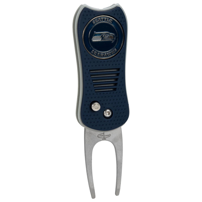 Seattle Seahawks Switchblade Divot Tool - Image 1 - Club Rehab