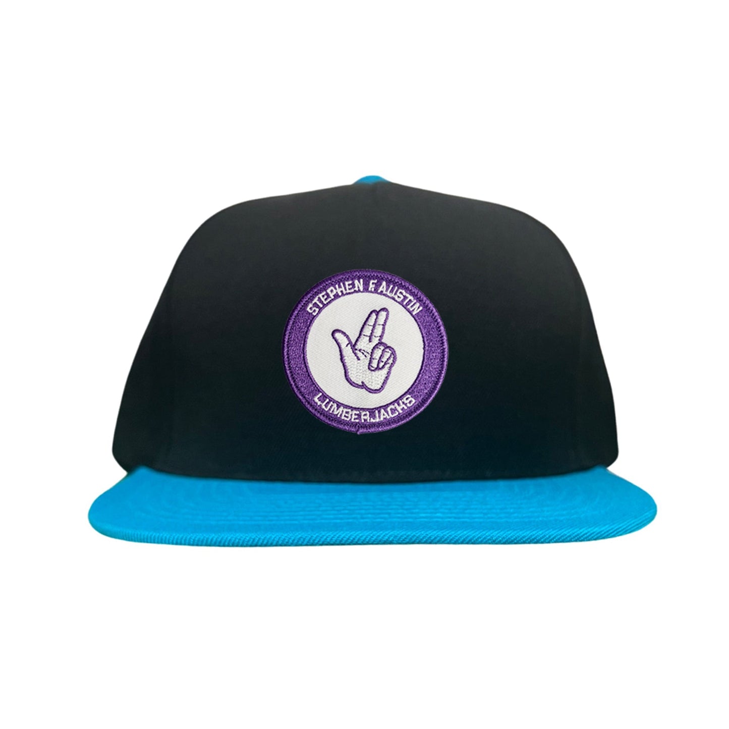 SFA / Axe'Em Hand / Curved Bill Mesh Snapback / 099 / SFA001 - Black / Teal Flat Bill Canvas - Club Rehab