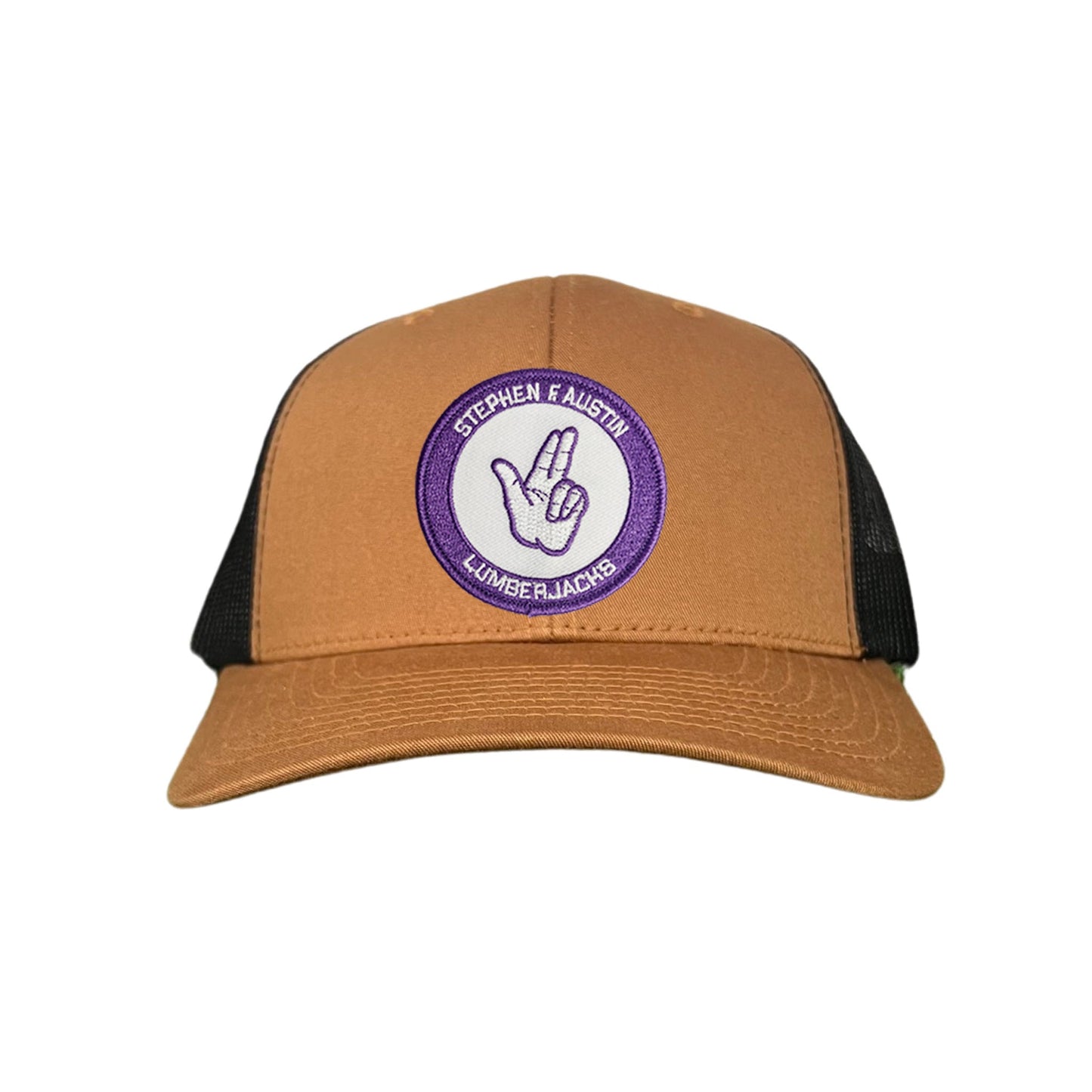 SFA / Axe'Em Hand / Curved Bill Mesh Snapback / 099 / SFA001 - Caramel / Black Curved Bill Mesh Snapback - Club Rehab
