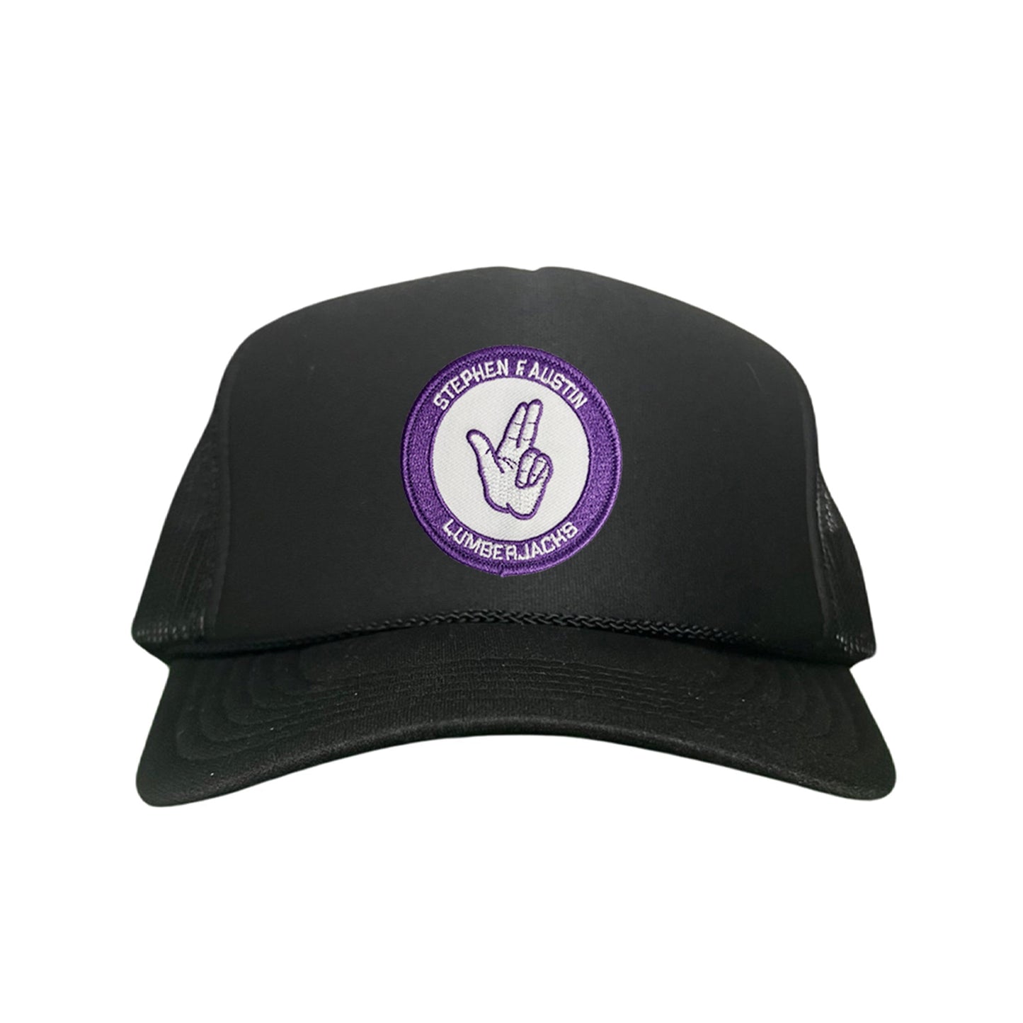 SFA / Axe'Em Hand / Curved Bill Mesh Snapback / 099 / SFA001 - Black Foam Mesh Snapback - Club Rehab