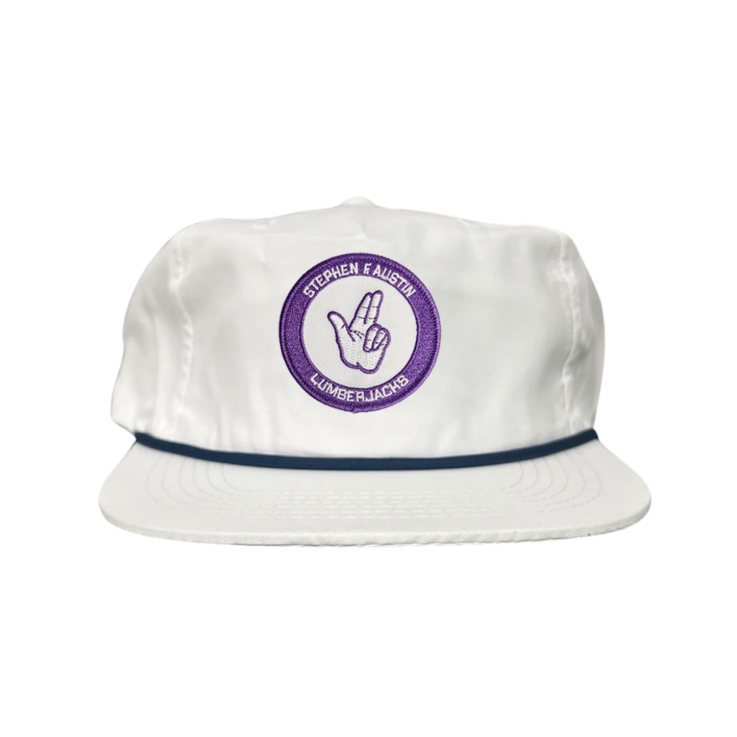 SFA / Axe'Em Hand / Curved Bill Mesh Snapback / 099 / SFA001 - Flat Bill White with Gold Rope Canvas - Club Rehab
