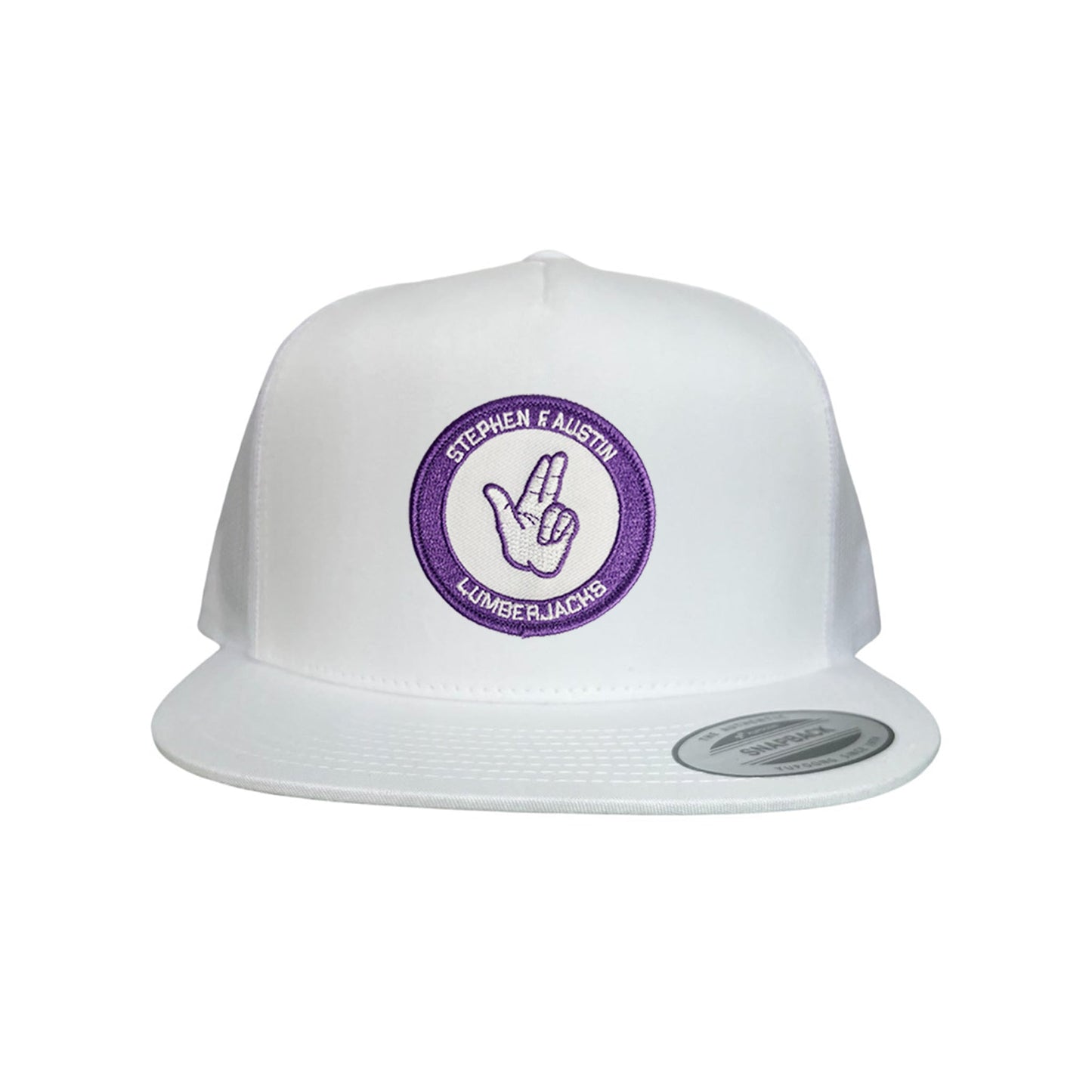 SFA / Axe'Em Hand / Curved Bill Mesh Snapback / 099 / SFA001 - White Flat Bill Mesh Snapback - Club Rehab