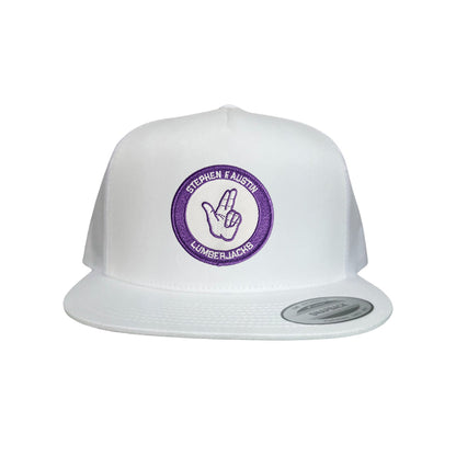 SFA / Axe'Em Hand / Curved Bill Mesh Snapback / 099 / SFA001 - White Flat Bill Mesh Snapback - Club Rehab