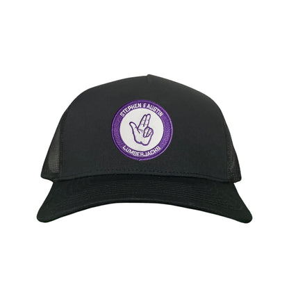 SFA / Axe'Em Hand / Curved Bill Mesh Snapback / 099 / SFA001 - Black Curved Bill Mesh Snapback - Club Rehab