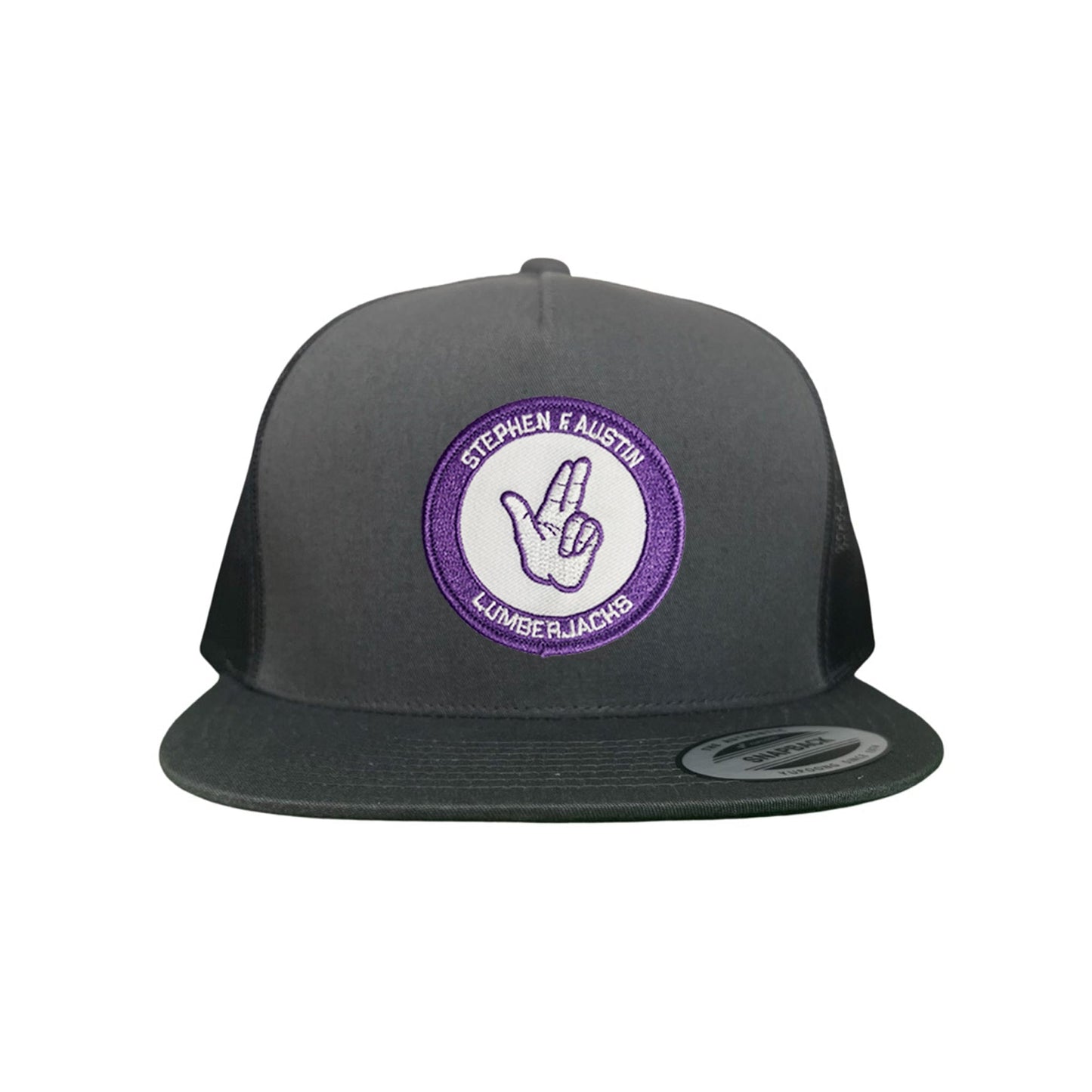 SFA / Axe'Em Hand / Curved Bill Mesh Snapback / 099 / SFA001 - Charcoal Flat Bill Canvas - Club Rehab