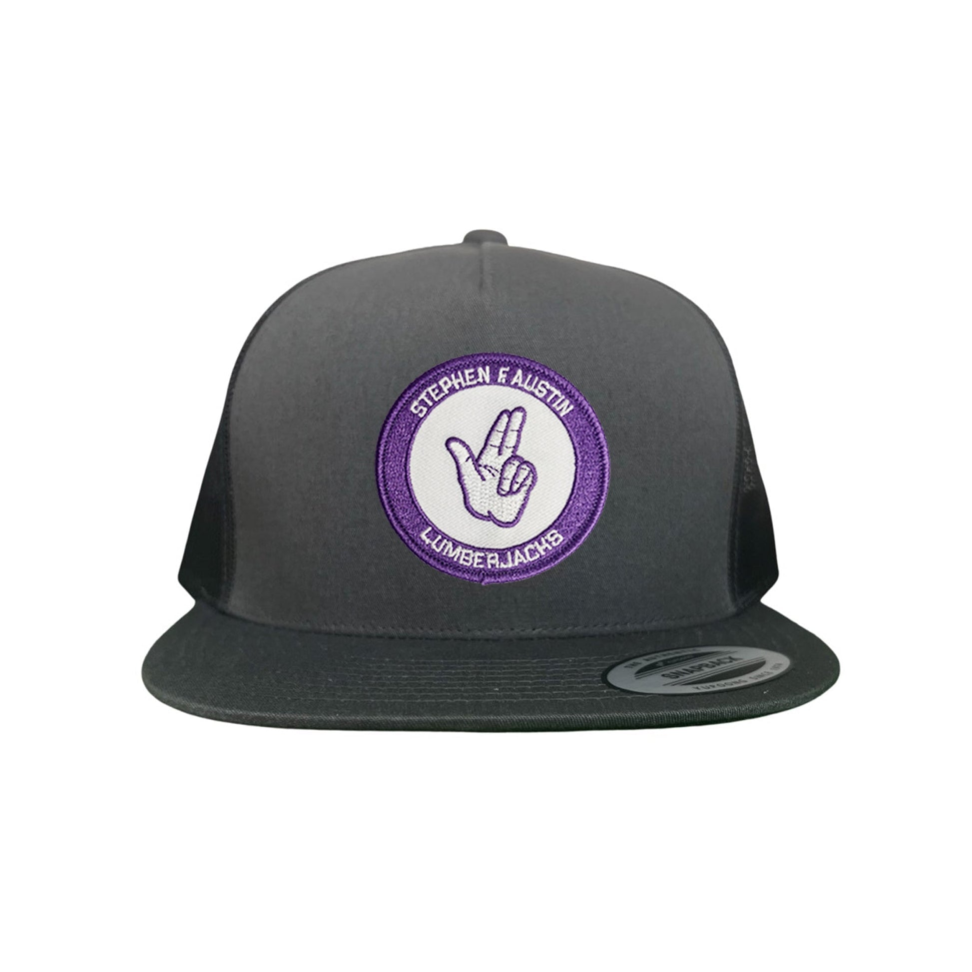 SFA / Axe'Em Hand / Curved Bill Mesh Snapback / 099 / SFA001 - Charcoal Flat Bill Canvas - Club Rehab