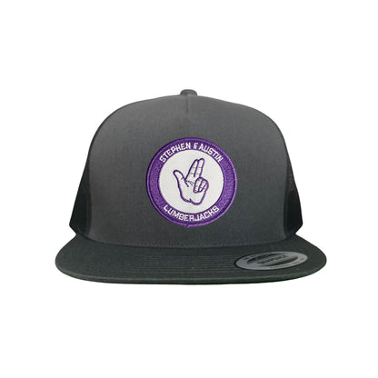 SFA / Axe'Em Hand / Curved Bill Mesh Snapback / 099 / SFA001 - Charcoal Flat Bill Canvas - Club Rehab