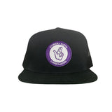 Black Flat Bill Mesh Snapback