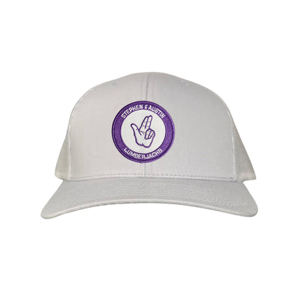 SFA / Axe'Em Hand / Curved Bill Mesh Snapback / 099 / SFA001 - Silver Curved Bill Mesh Snapback - Club Rehab