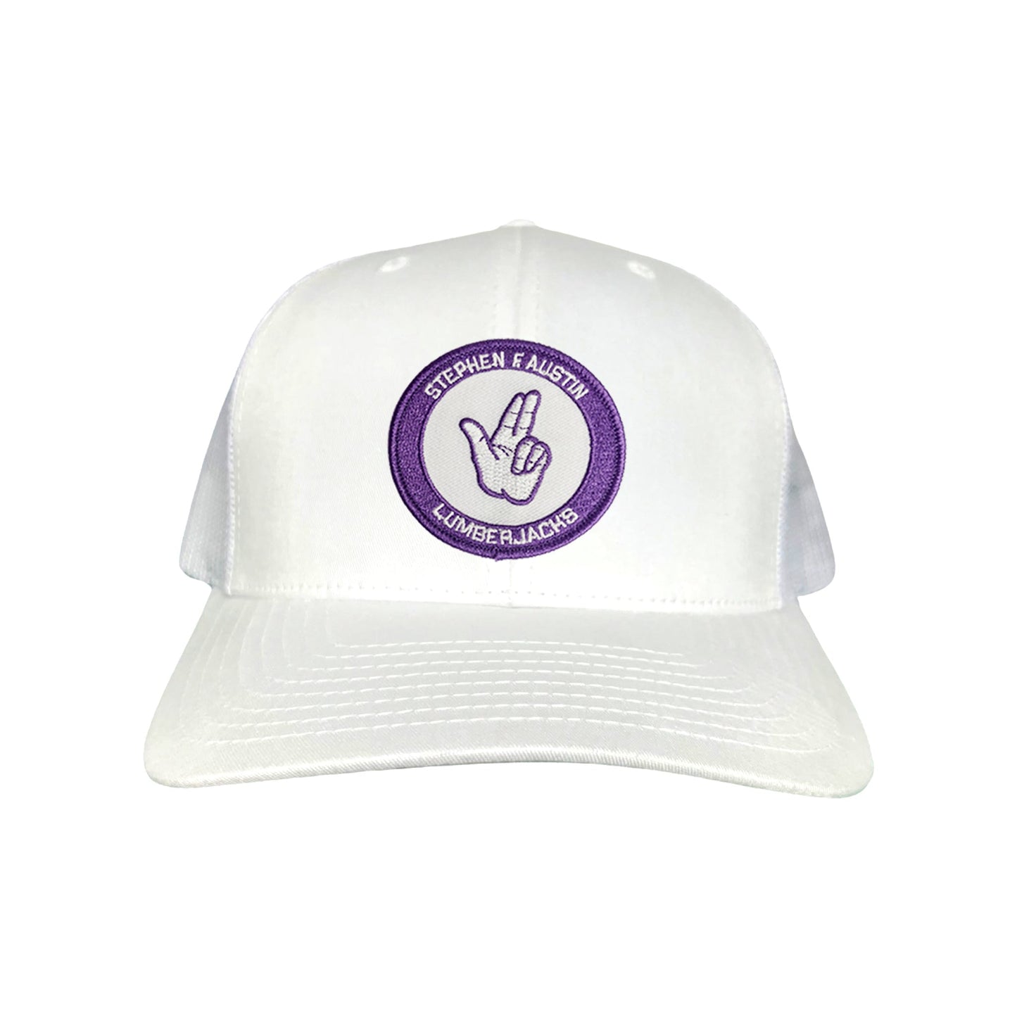 SFA / Axe'Em Hand / Curved Bill Mesh Snapback / 099 / SFA001 - White Curved Bill Mesh Snapback - Club Rehab