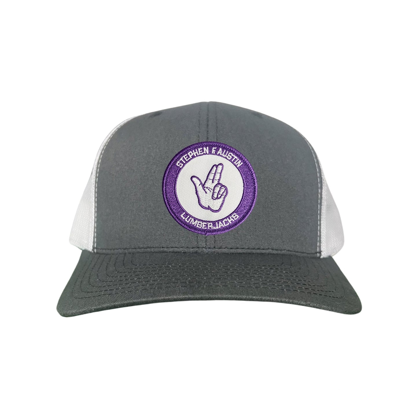 SFA / Axe'Em Hand / Curved Bill Mesh Snapback / 099 / SFA001 - Charcoal / White Curved Bill Mesh Snapback - Club Rehab