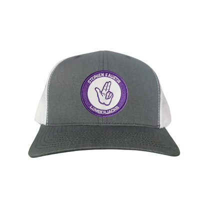 SFA / Axe'Em Hand / Curved Bill Mesh Snapback / 099 / SFA001 - Charcoal / White Curved Bill Mesh Snapback - Club Rehab