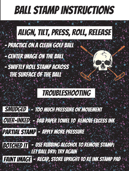 Shankitgolf Ball Stamps 20+ Designs - Hot Dog - Club Rehab