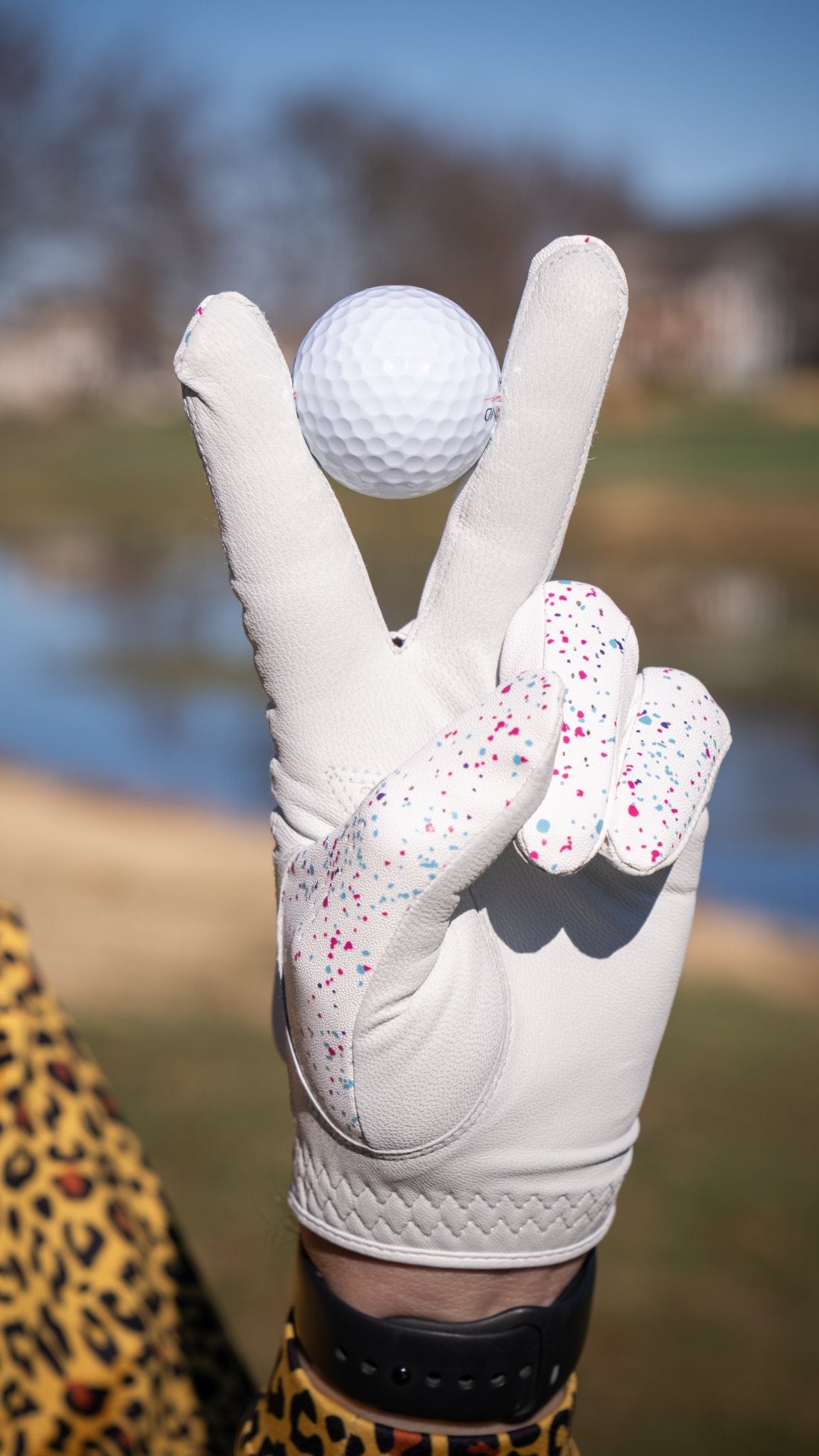 ShankItGolf “Splatter Savage” Golf Glove - Small Worn On Left Hand - Club Rehab