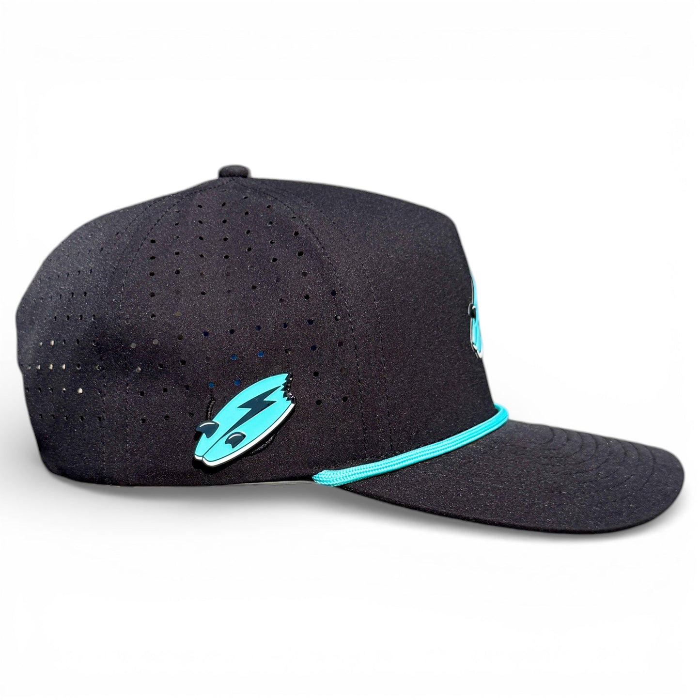 Shark Bite Golf Hat | Snapback Cap | Built-in Magnetic Ball Marker Holder + Marker Included | Adjustable | One Size - Club Rehab