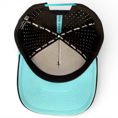 Shark Bite Golf Hat | Snapback Cap | Built-in Magnetic Ball Marker Holder + Marker Included | Adjustable | One Size - Club Rehab