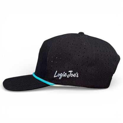 Shark Bite Golf Hat | Snapback Cap | Built-in Magnetic Ball Marker Holder + Marker Included | Adjustable | One Size - Club Rehab