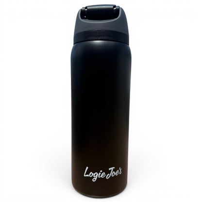 Shark Bite Hydration Bottle | 32oz Insulated Stainless Steel | Flip Straw Lid w/ Handle - Club Rehab