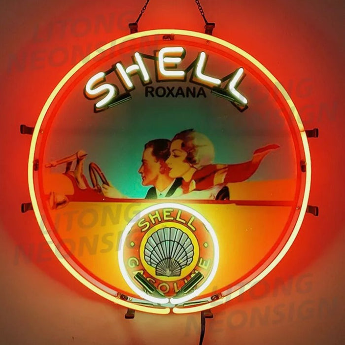 Shell Gasoline Roxana Neon Signs - Club Rehab