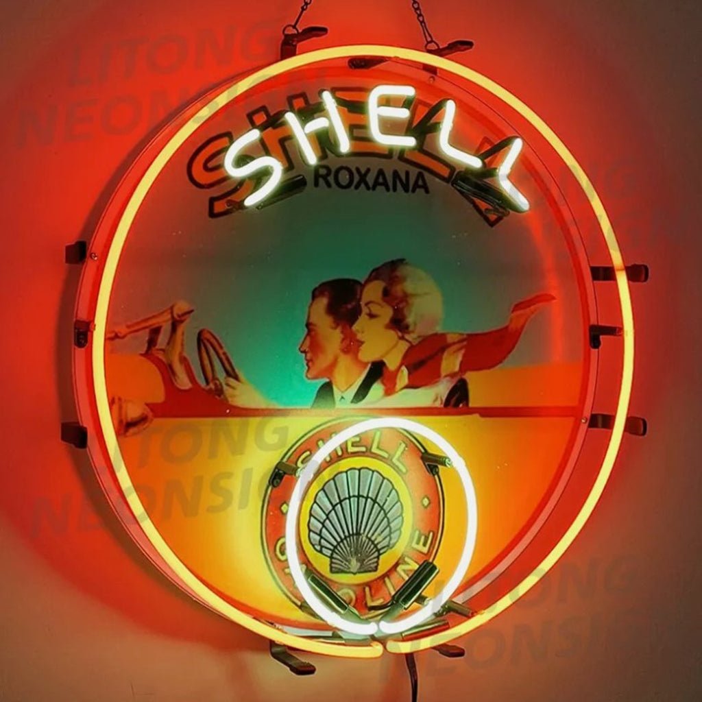 Shell Gasoline Roxana Neon Signs - Club Rehab
