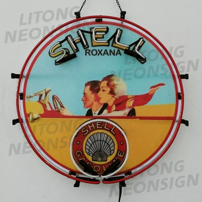 Shell Gasoline Roxana Neon Signs - Club Rehab