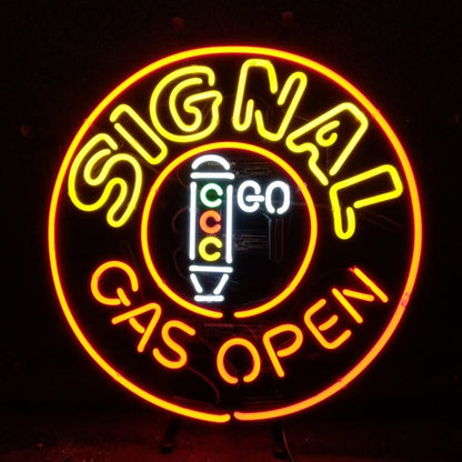 Signal Gas Open Neon Signs Light - Club Rehab