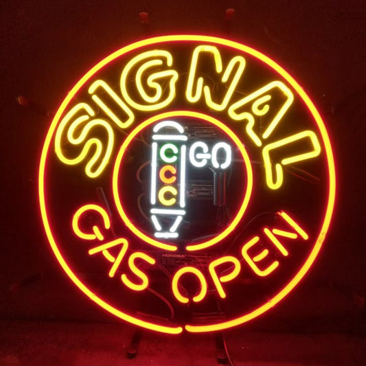 Signal Gas Open Neon Signs Light - Club Rehab