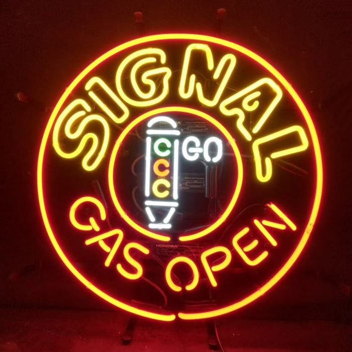 Signal Gas Open Neon Signs Light - Club Rehab