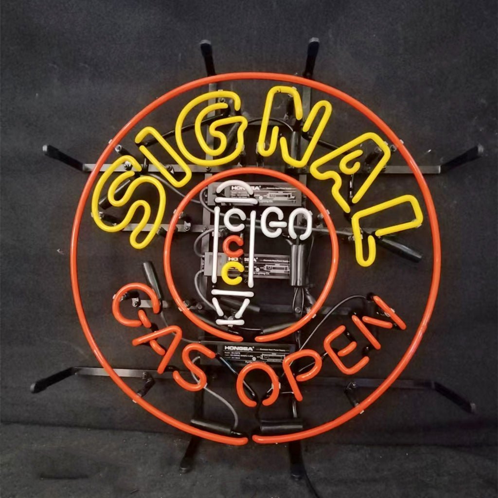 Signal Gas Open Neon Signs Light - Club Rehab